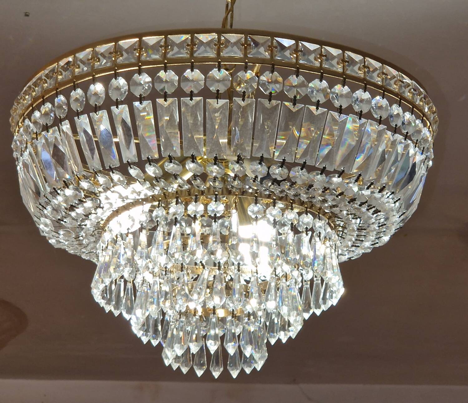 Lustre pampille vintage