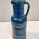 Vase pichet en céramique bleue de Rimini par A. Londi et F. Montelupo pour Bitossi