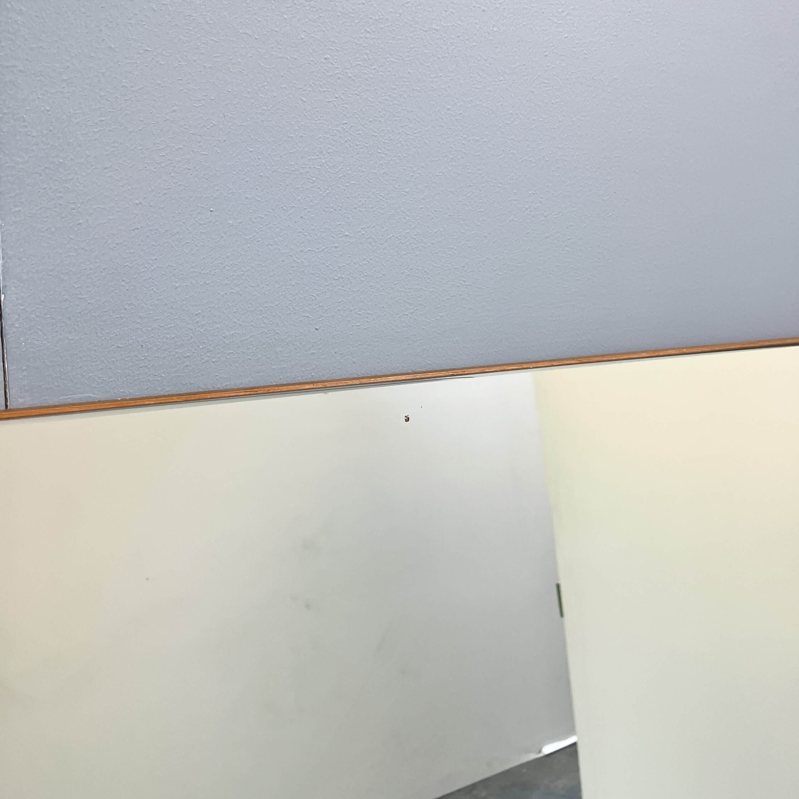 Miroir mural avec cadre en teck, années 1960