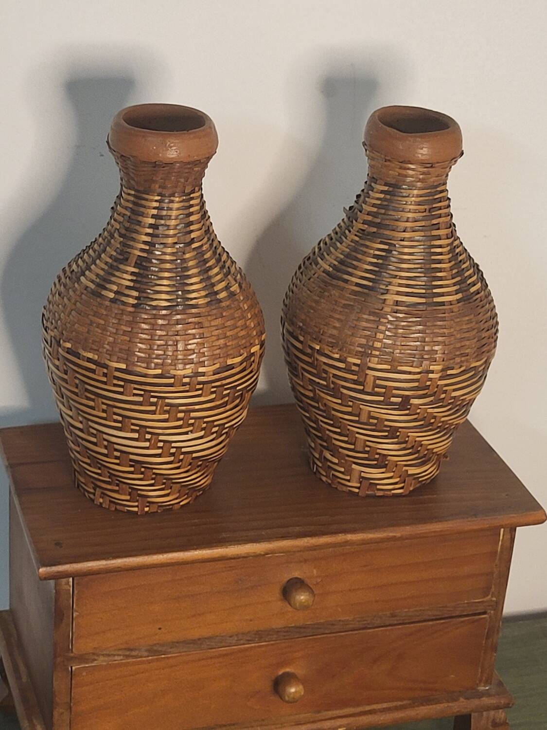 Rattan bottle