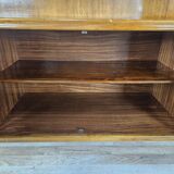 Art Decò sideboard in walnut stained beech open space design