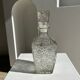 Vintage whisky decanter geometric star patterns H:25cm