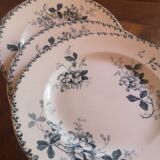 Lot de 7 assiettes plates.