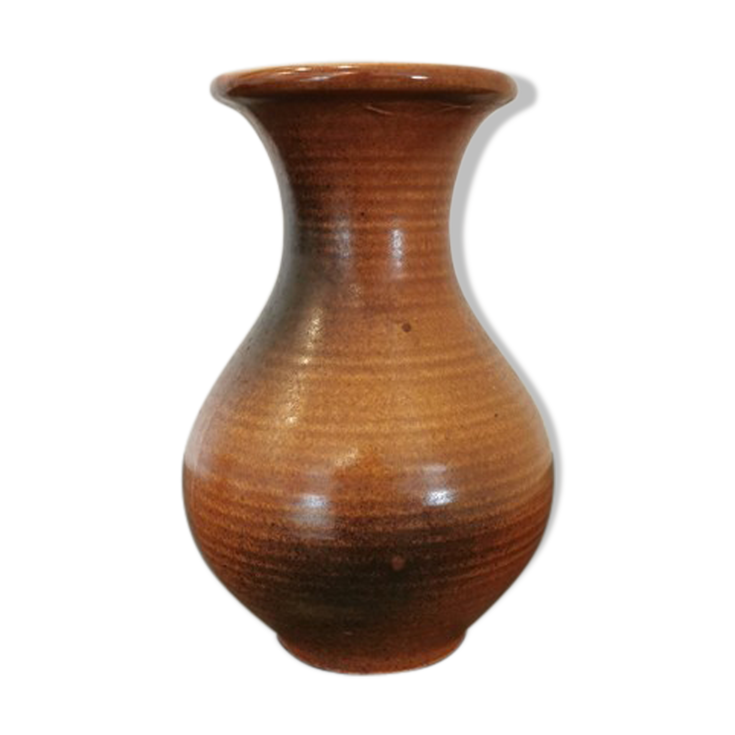 Brown vase marked Austria