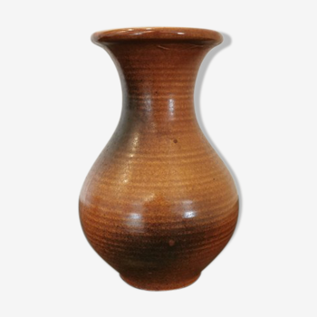 Vase marron marqué Austria