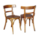 Set de 2 chaises bistrot fischel 1930, assises bois