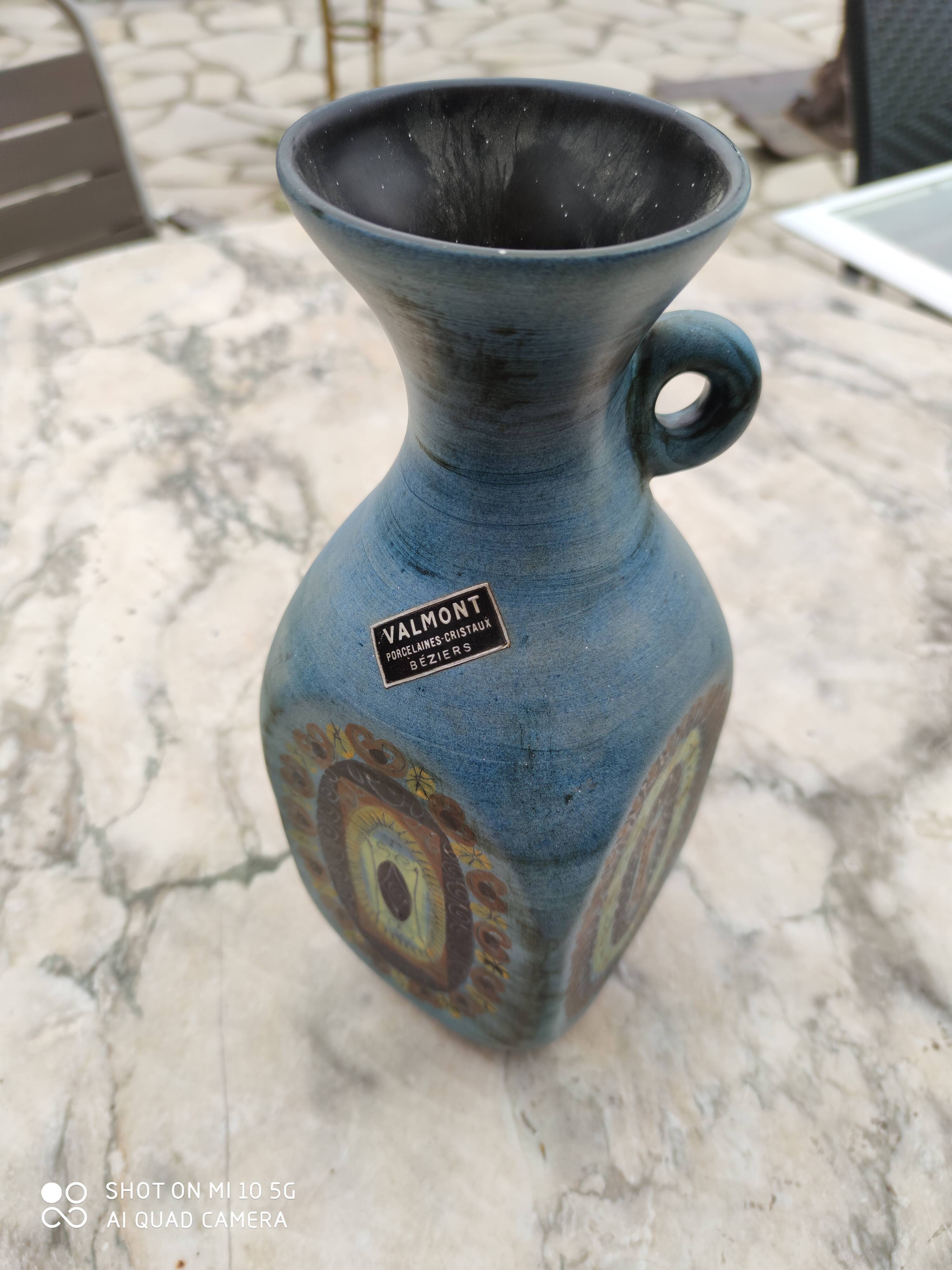 Ceramic vase by Jean de Lespinasse in 1954