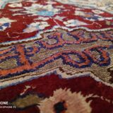 Tapis soie turc, hereke, fils métal 160x100cm