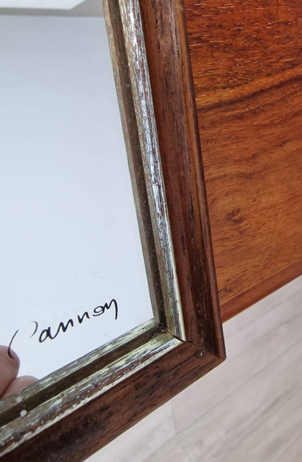 Vintage silkscreen mirror
