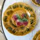 Set of 5 dessert plates in Sarreguemines 60s
