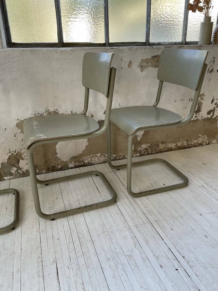 Trio of Tubax chairs 1950