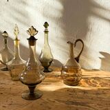 Art Deco Collection of 10 Sculptural Carafes Sweden 1920s