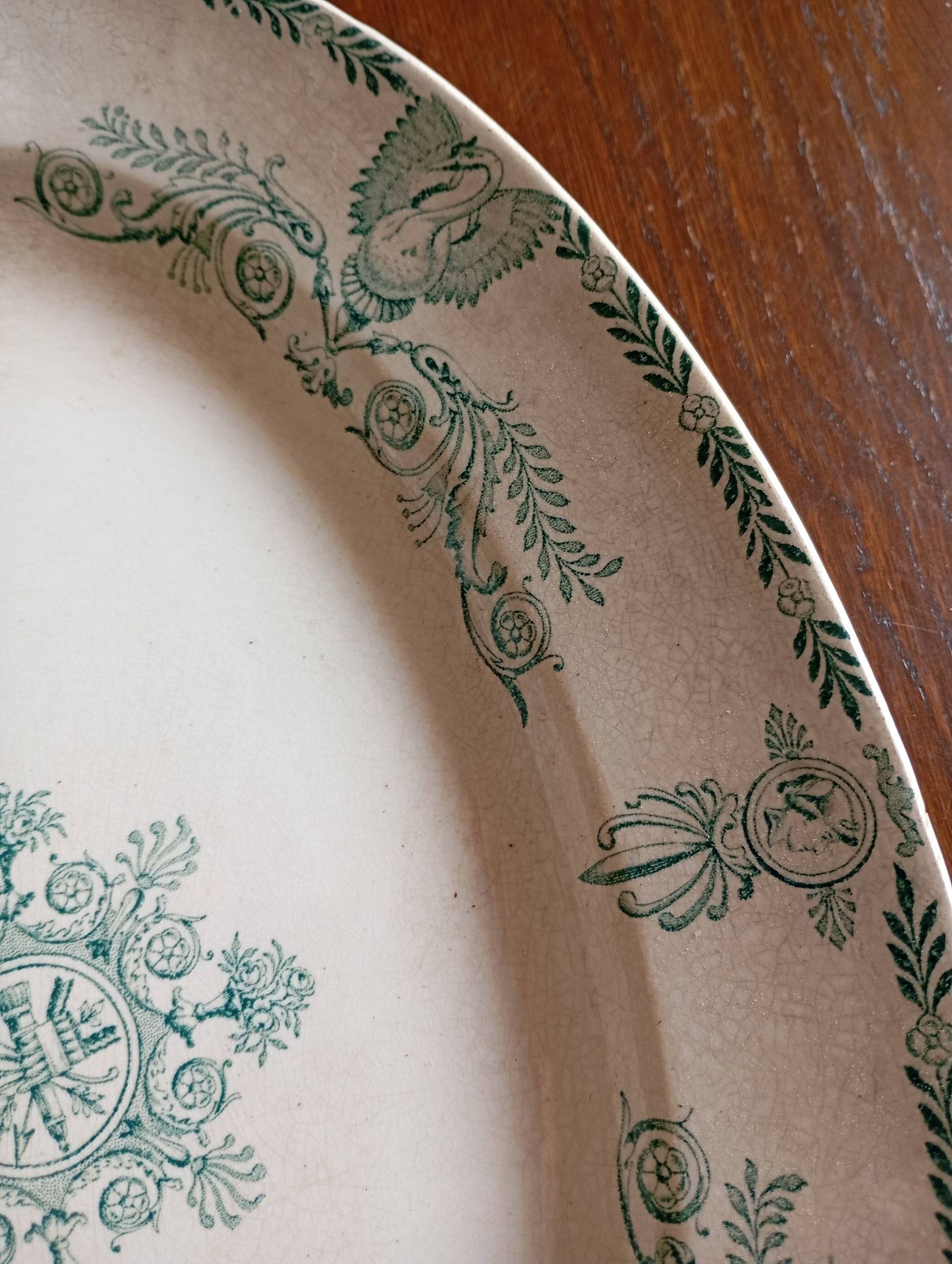Oval ironstone dish "Compiègne" K&G Lunéville