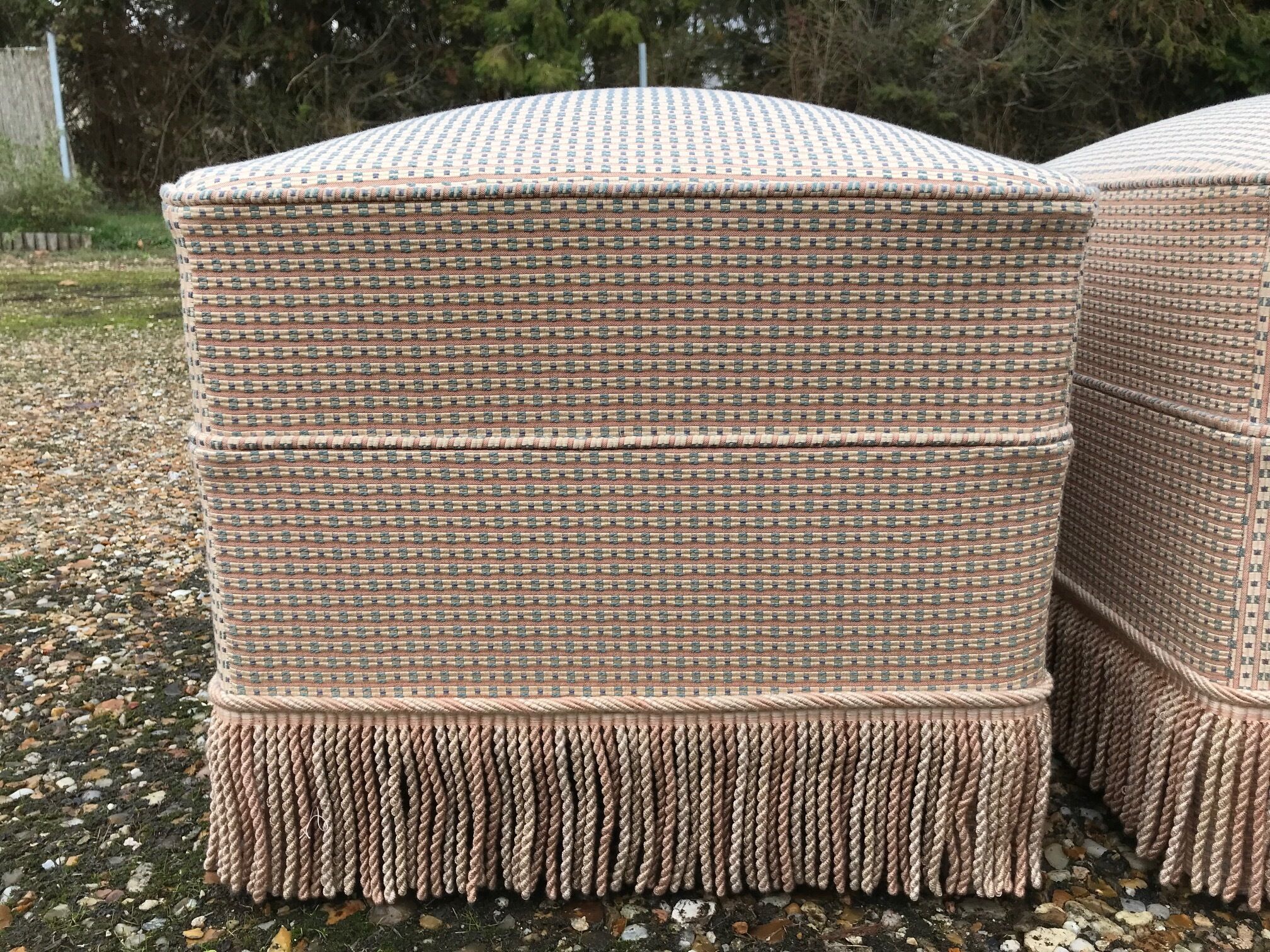 Pair of ottomans