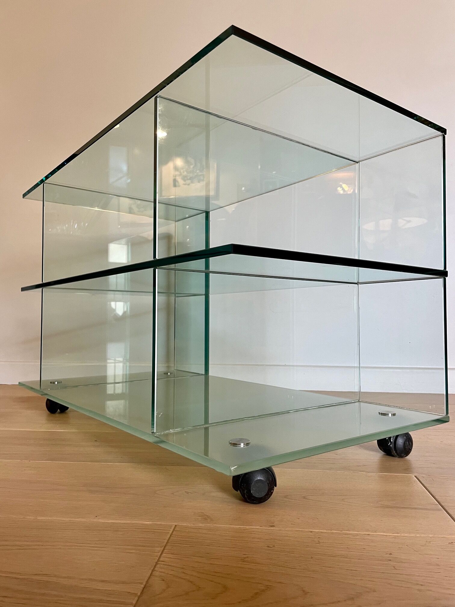 Glass TV stand