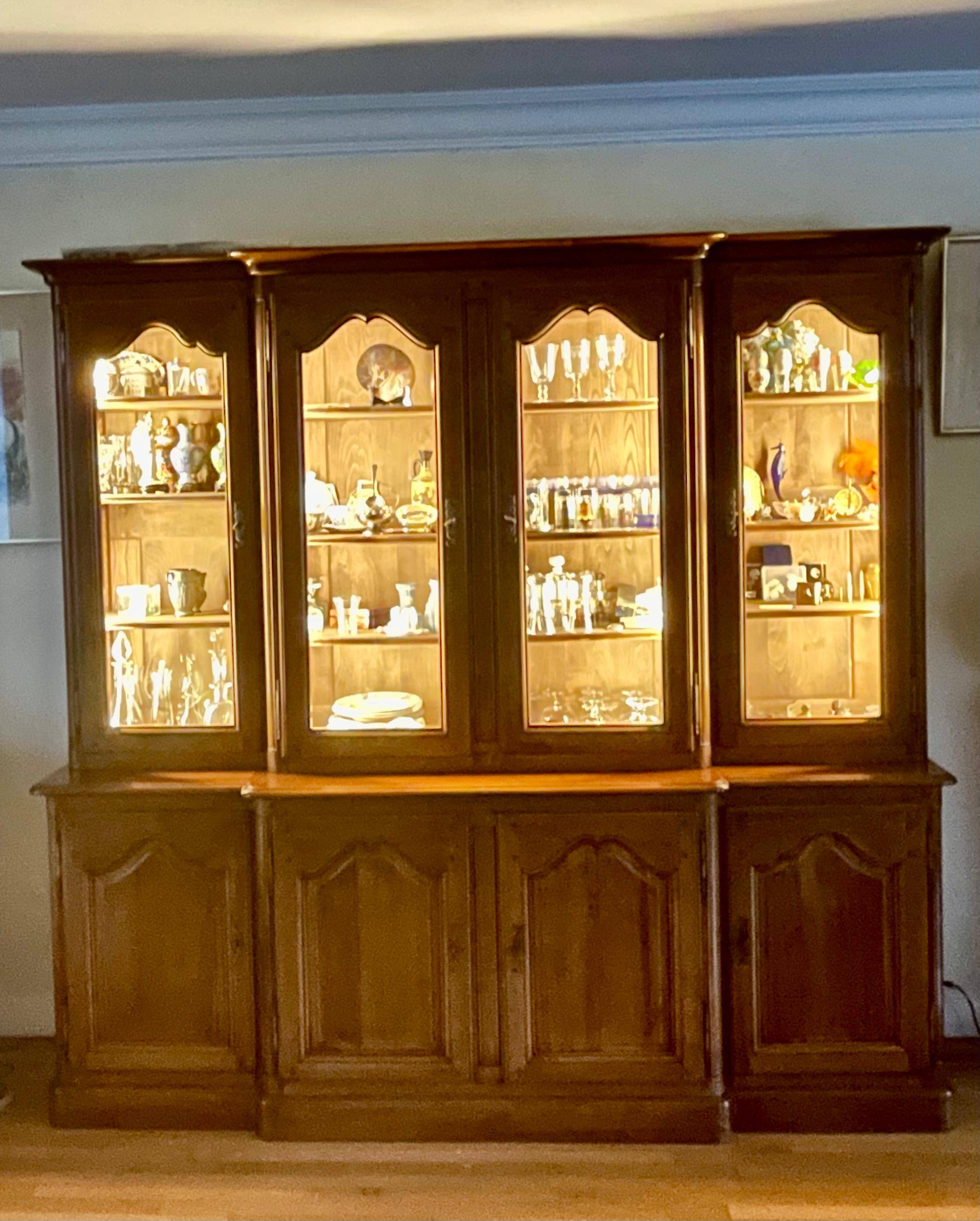 Roche Bobois Cherry Wood Display Cabinet