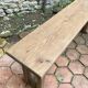 Pair of antique solid oak benches