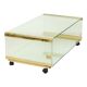 Italian Glass Coffee Table Gallotti & Radice Vintage Design 100cm