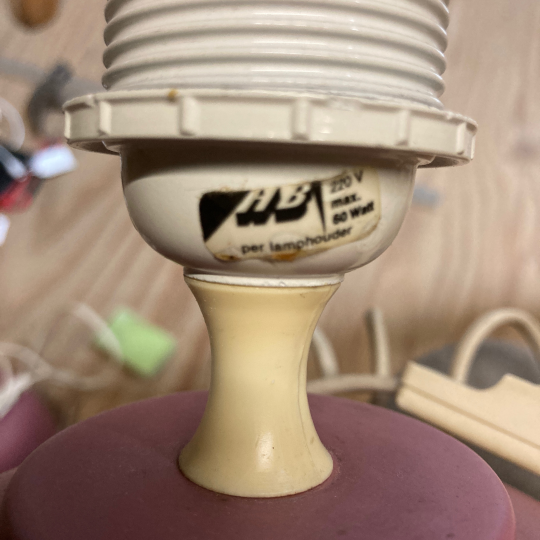 Dutch Palm beach Art Deco style Memphis ceramic vases, ca 1980