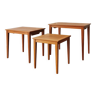 Set of 3 Scandinavian nesting coffee tables, Kvalitet Form Funktion