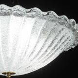 Charming Italian Trasparent Murano Glass Ceiling Fixture, Murano, 1960