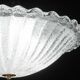 Charming Italian Trasparent Murano Glass Ceiling Fixture, Murano, 1960