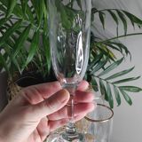 Flûtes à champagne doré