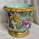 19th-century earthenware cache pot