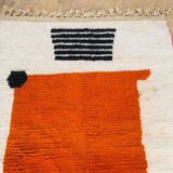 Traditional hand-woven Beni Ouraine rug, size 150 x 250 cm