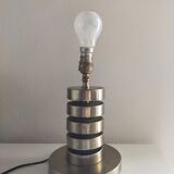 Vintage metal chrome spiral lamp foot