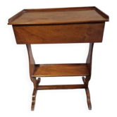 Nightstand or reading table in walnut from the Louis Philippe period, 19th century.