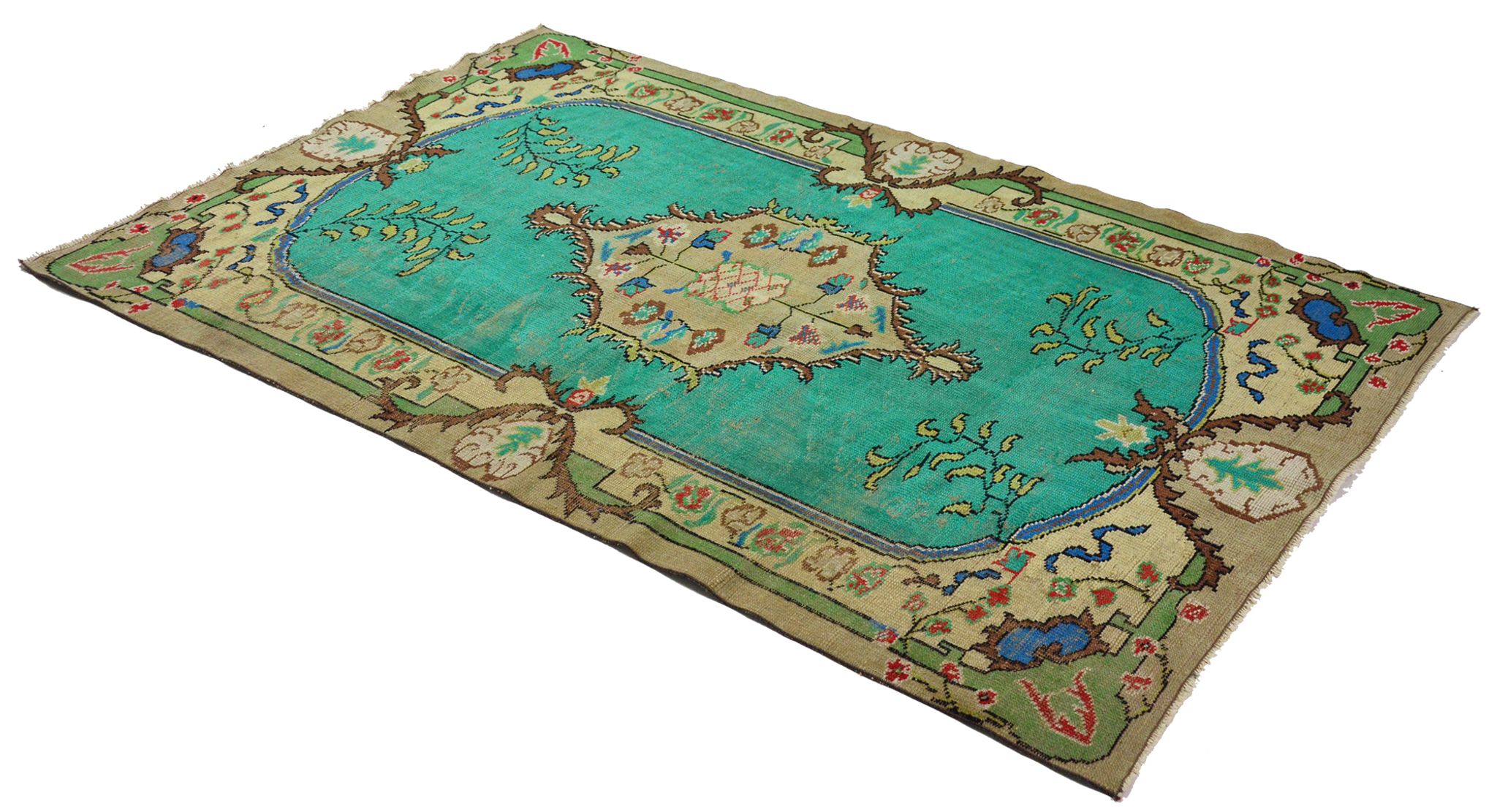 Anatolian handmade vintage rug 272 cm x 169 cm