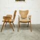 4 chairs and 2 Lounge armchairs by Roger Landault, ABC edition, 1950.