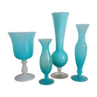 Set of ancient opaline vases