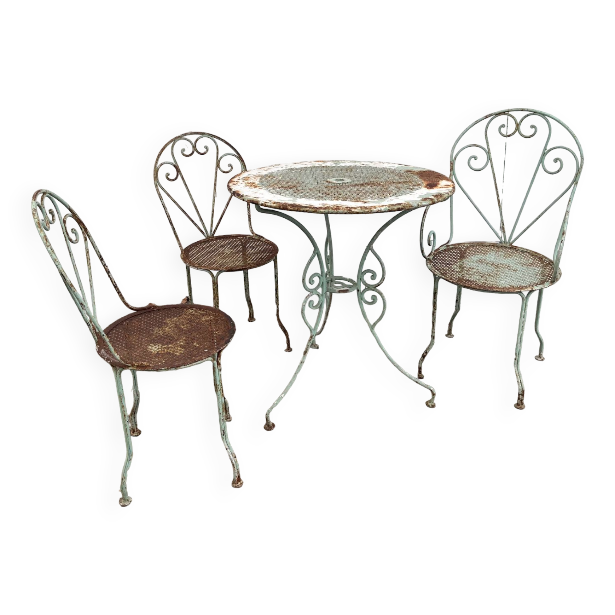 Wrought iron garden furniture 1920