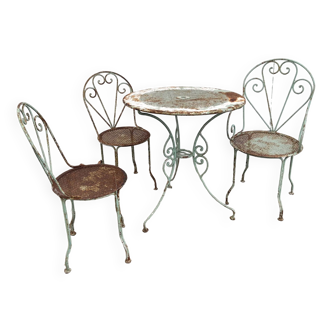 Wrought iron garden furniture 1920