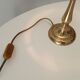 Art deco lamp in brass and opaline