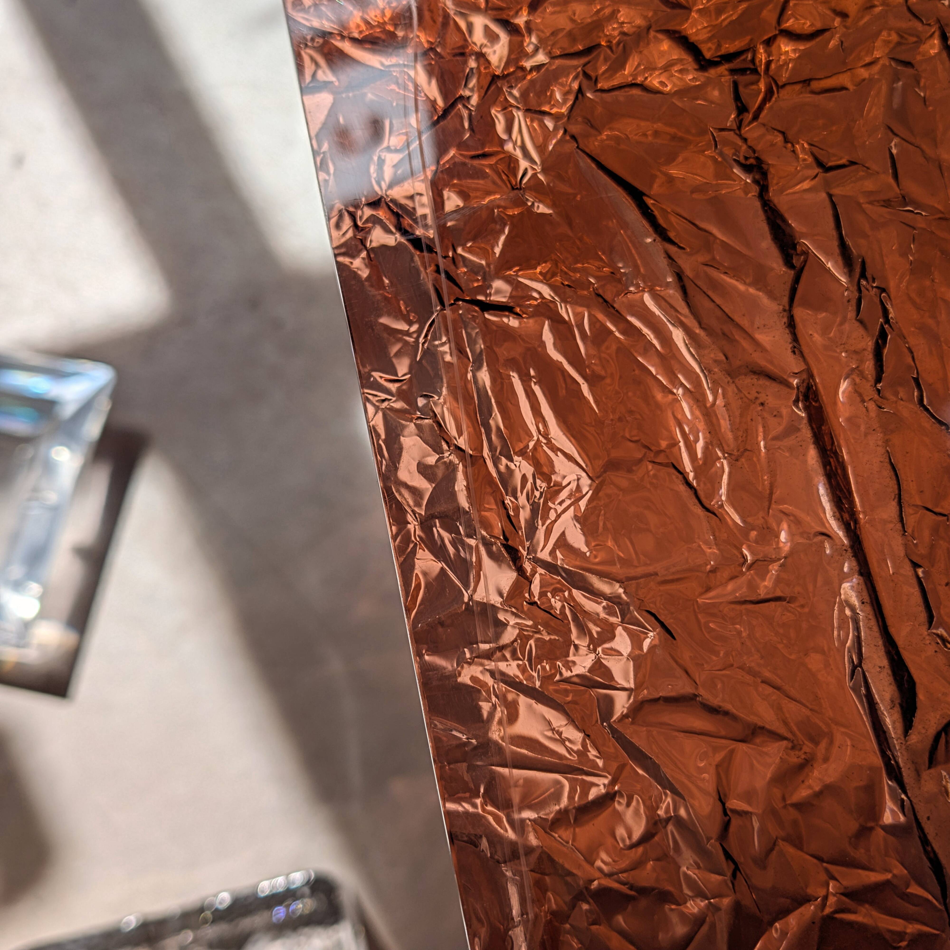 Smoked plexiglass coffee table