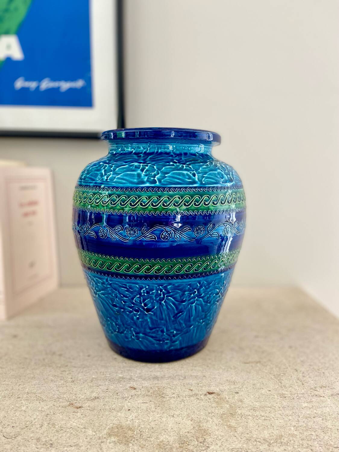 Aldo Londi glazed ceramic vase - 1960.