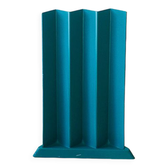 Vintage blue plastic umbrella stand, 1980s