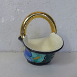 Basket signed vallauris vintage ceramic