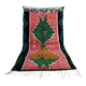 Tapis marocain unique - Tapis Art déco vintage -Boucharouit rug
