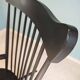 Rocking Chair Black Wood Vintage 1960 — Scandinavian Style