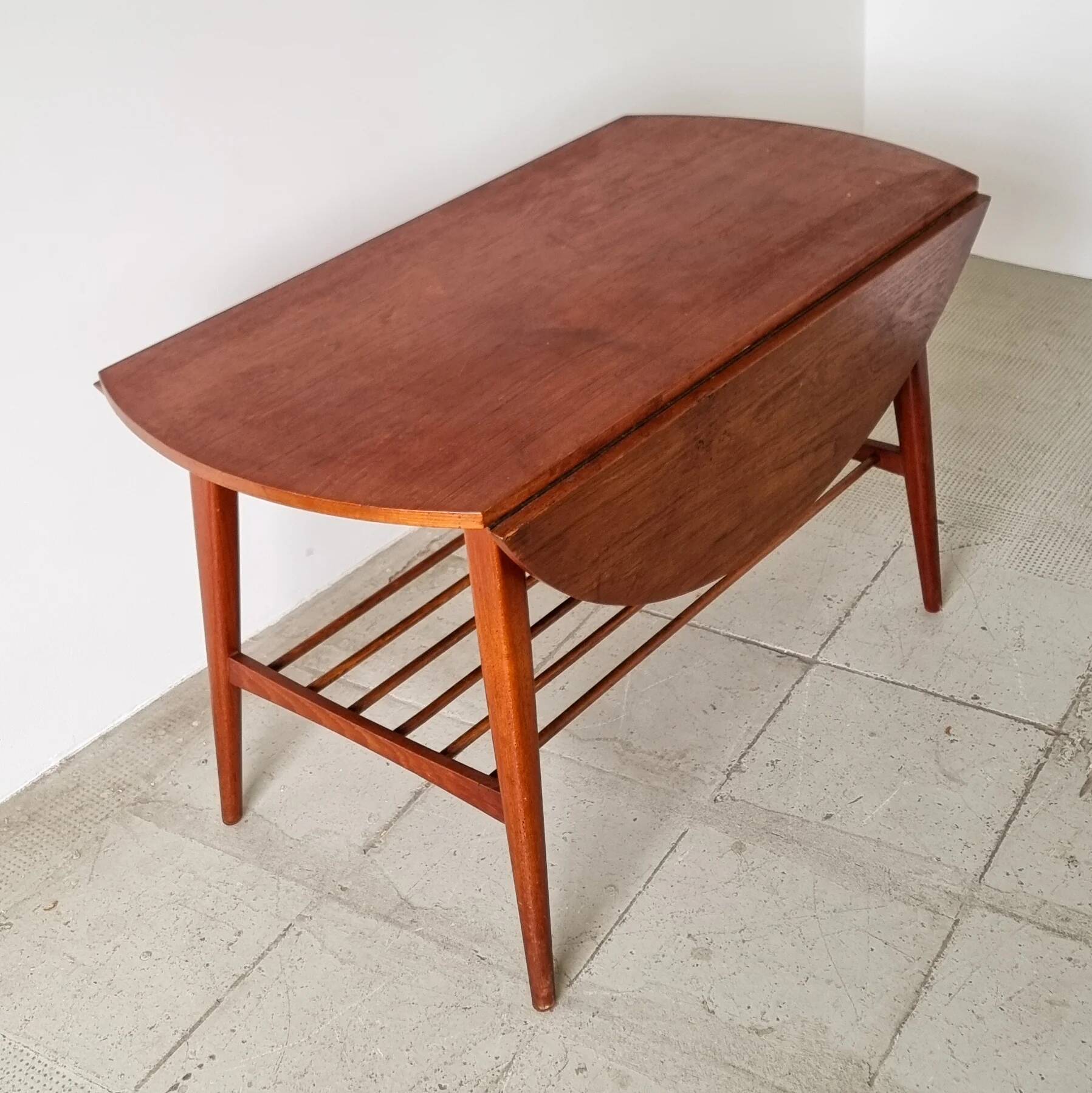 Table basse danoise à abattants