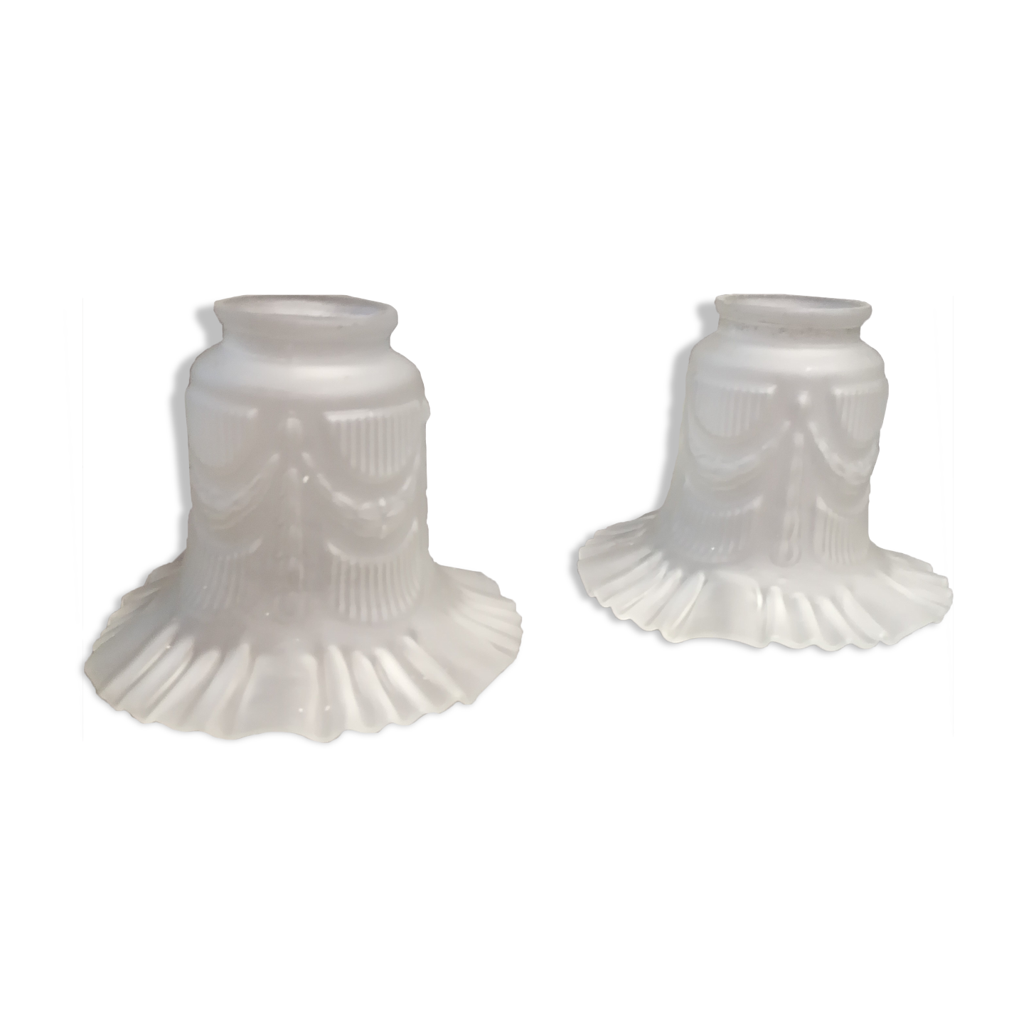 Tulipe pour applique verre opaque
