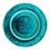Collection Plate in Turquoise Majolica – Rubelle Ombre Enamel / A.D