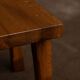 Brutalist Solid Oak Nesting Tables (Set of 3) – Dutch 1970s