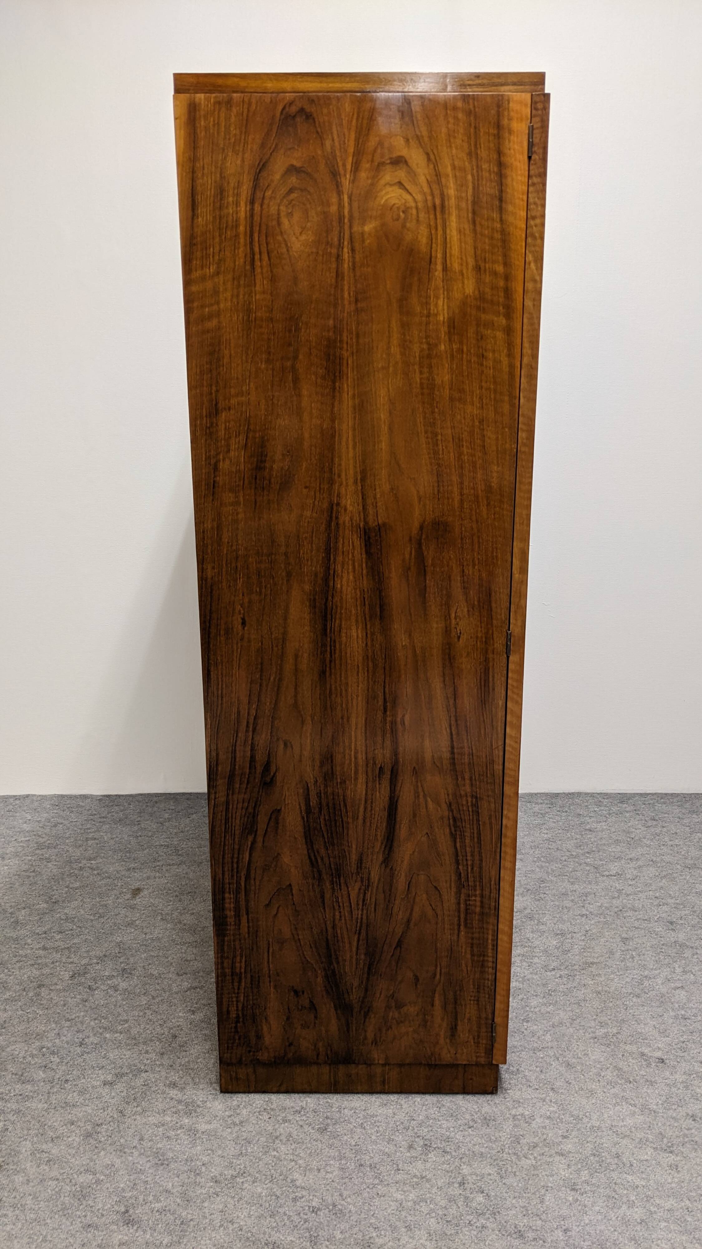 Art Deco burr walnut wardrobe circa 1930