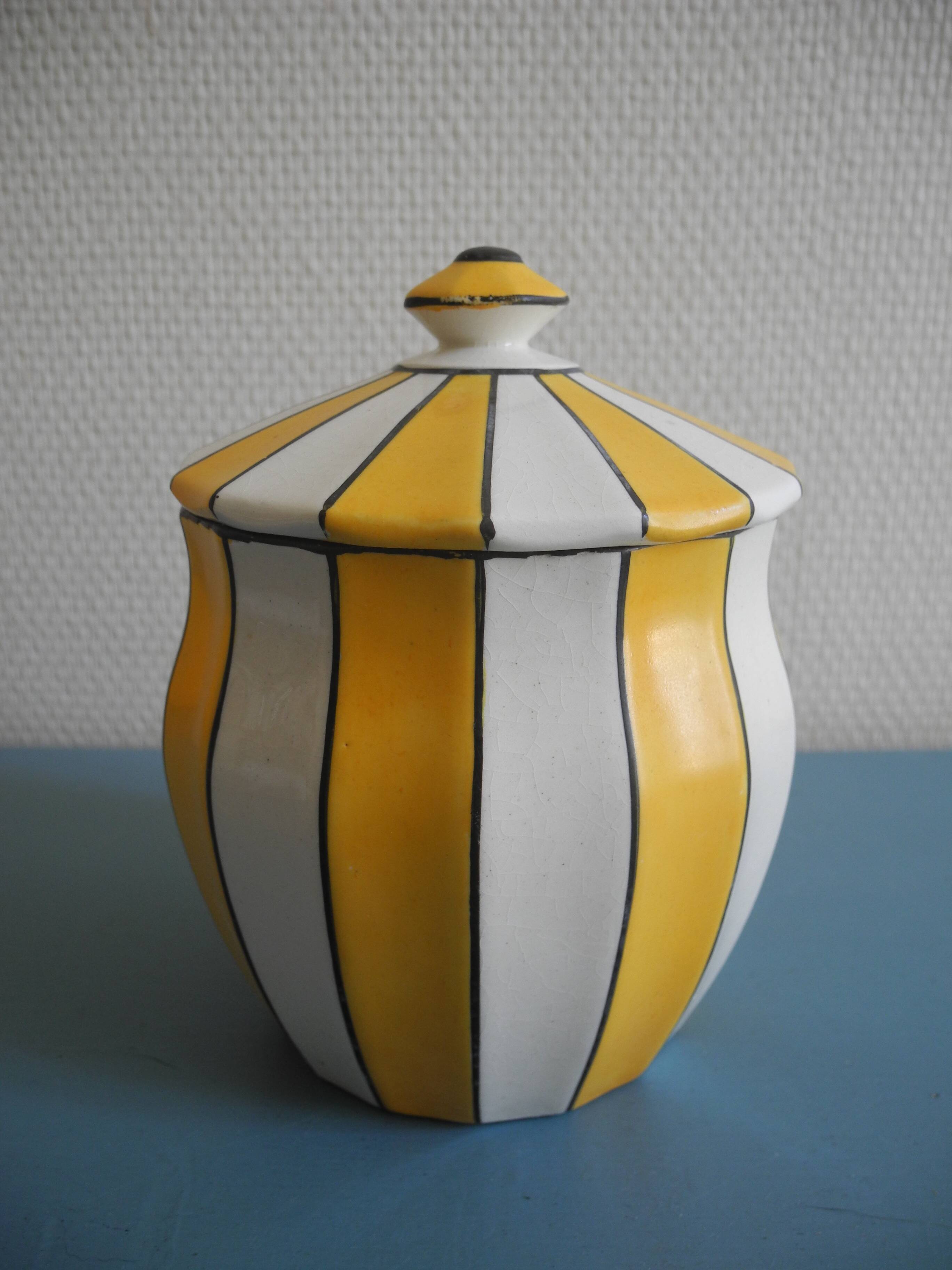 earthenware pot De Bruyn Fives Lille french earthenware jar art 1900