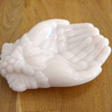 Pink opaline hand bowl
